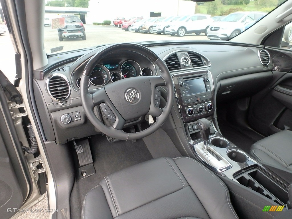 2017 Enclave Leather AWD - Sparkling Silver Metallic / Ebony/Ebony photo #17
