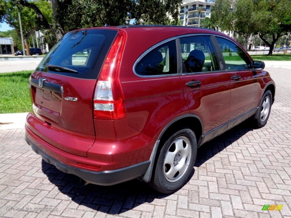 2010 CR-V LX AWD - Tango Red Pearl / Black photo #9