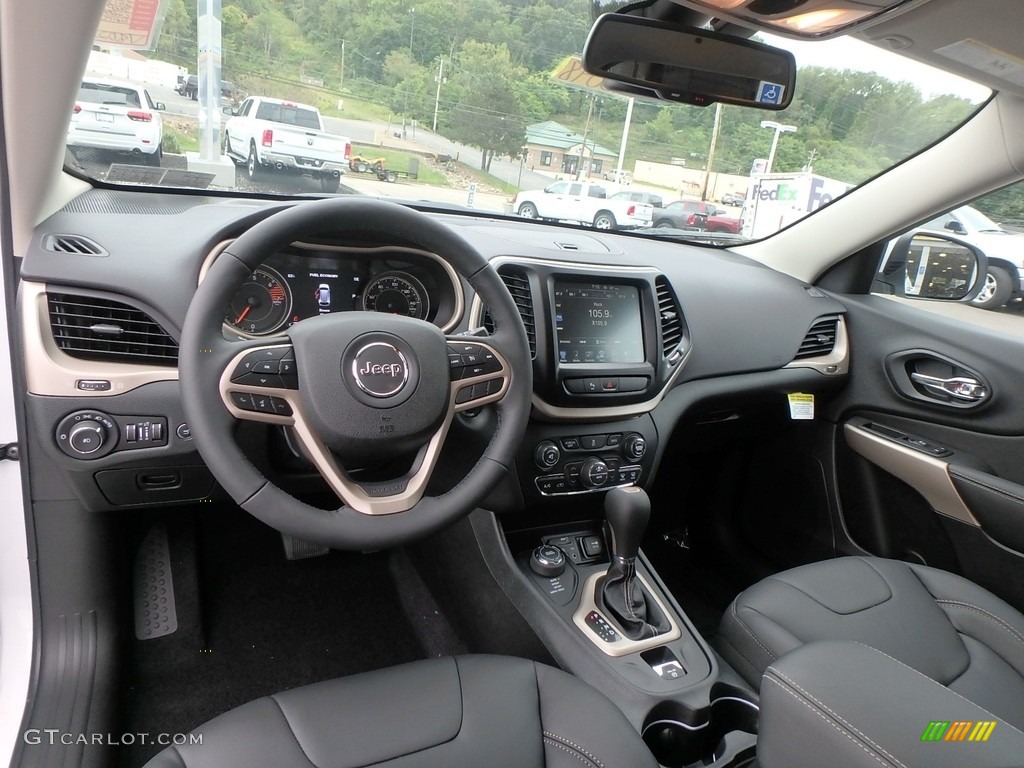 Black Interior 2018 Jeep Cherokee Limited 4x4 Photo #122542491