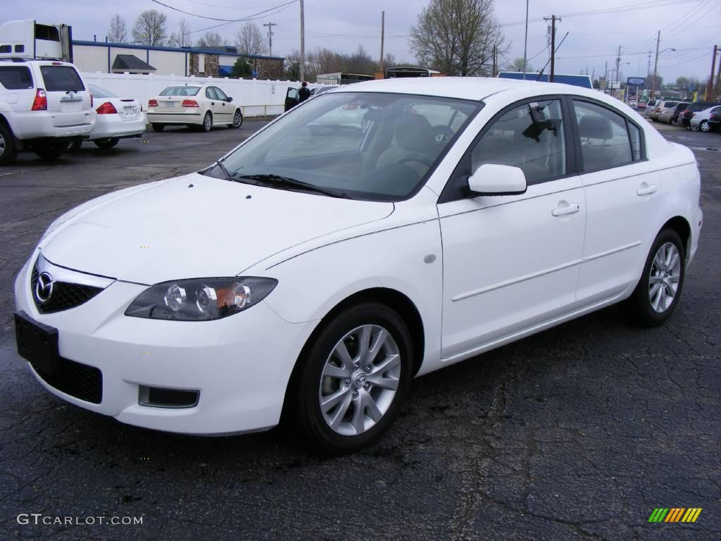 Rally White 2008 Mazda MAZDA3 i Touring Sedan Exterior Photo #12254397