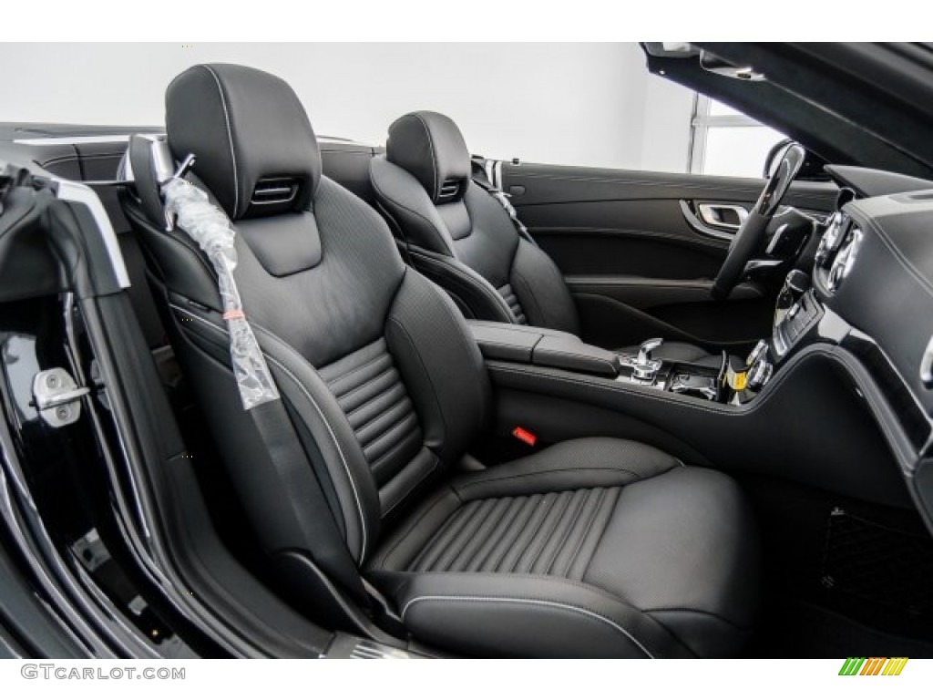 Black Interior 2018 Mercedes-Benz SL 550 Roadster Photo #122544447