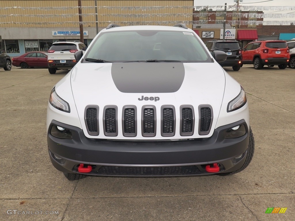 Bright White 2018 Jeep Cherokee Trailhawk 4x4 Exterior Photo #122544486