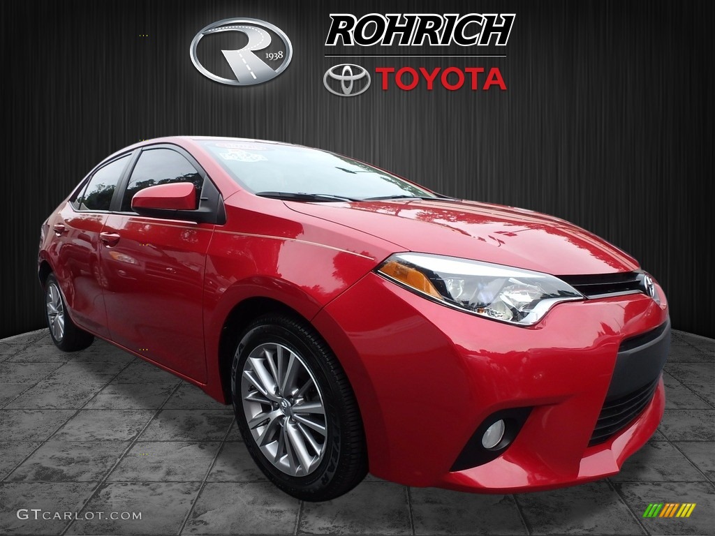 2014 Corolla LE - Barcelona Red Metallic / Ivory photo #1