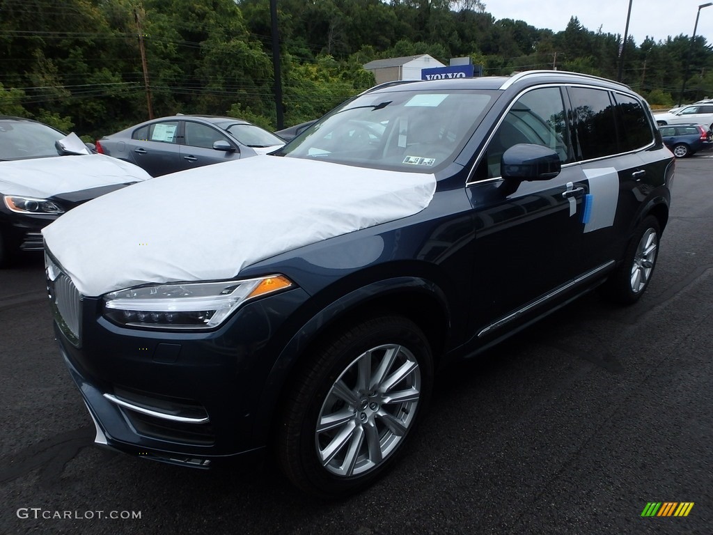 2018 XC90 T6 AWD Inscription - Denim Blue Metallic / Blonde photo #5