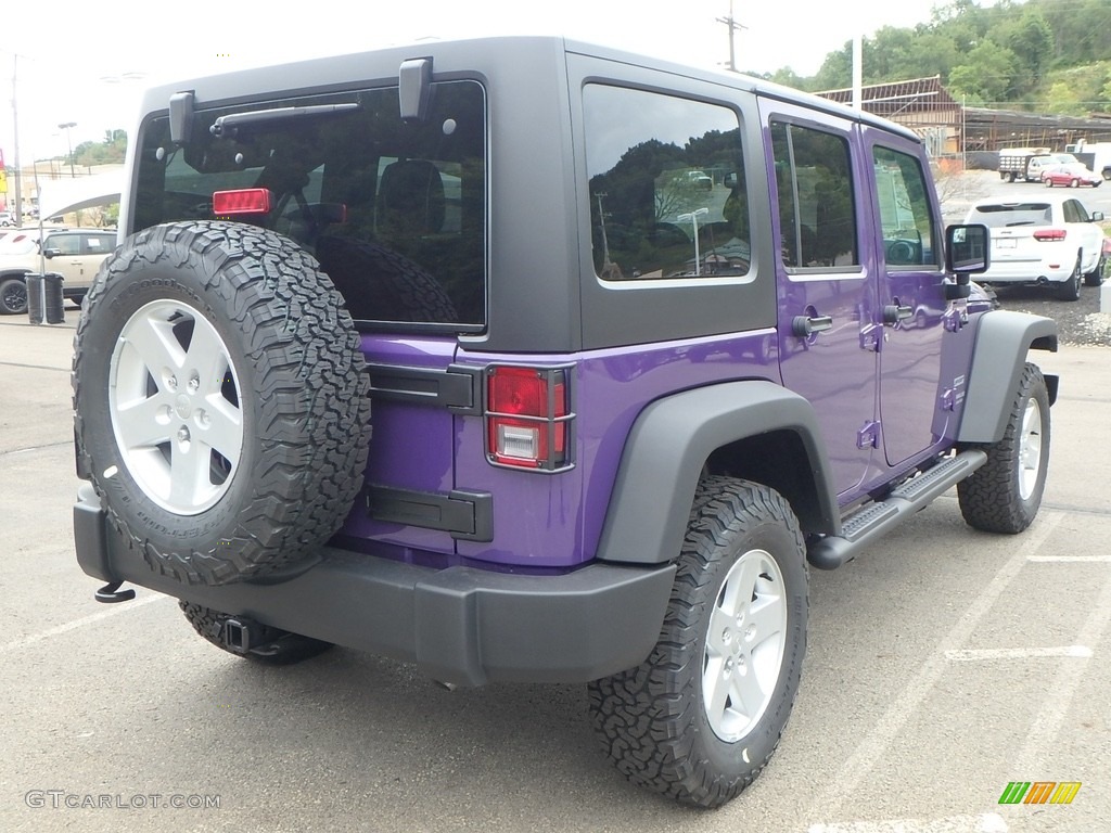 2017 Wrangler Unlimited Sport 4x4 - Extreme Purple / Black photo #5