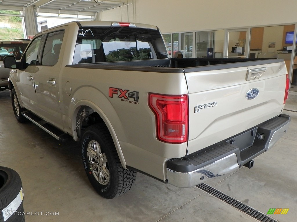 2017 F150 Lariat SuperCrew 4X4 - White Gold / Black photo #3