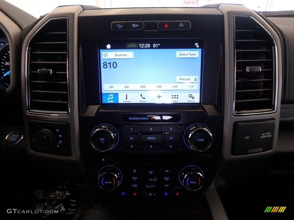 2017 F150 Lariat SuperCrew 4X4 - White Gold / Black photo #13