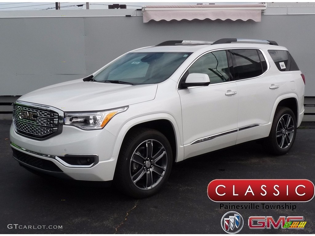 2017 Acadia Denali AWD - White Frost Tricoat / Cocoa/Shale photo #1