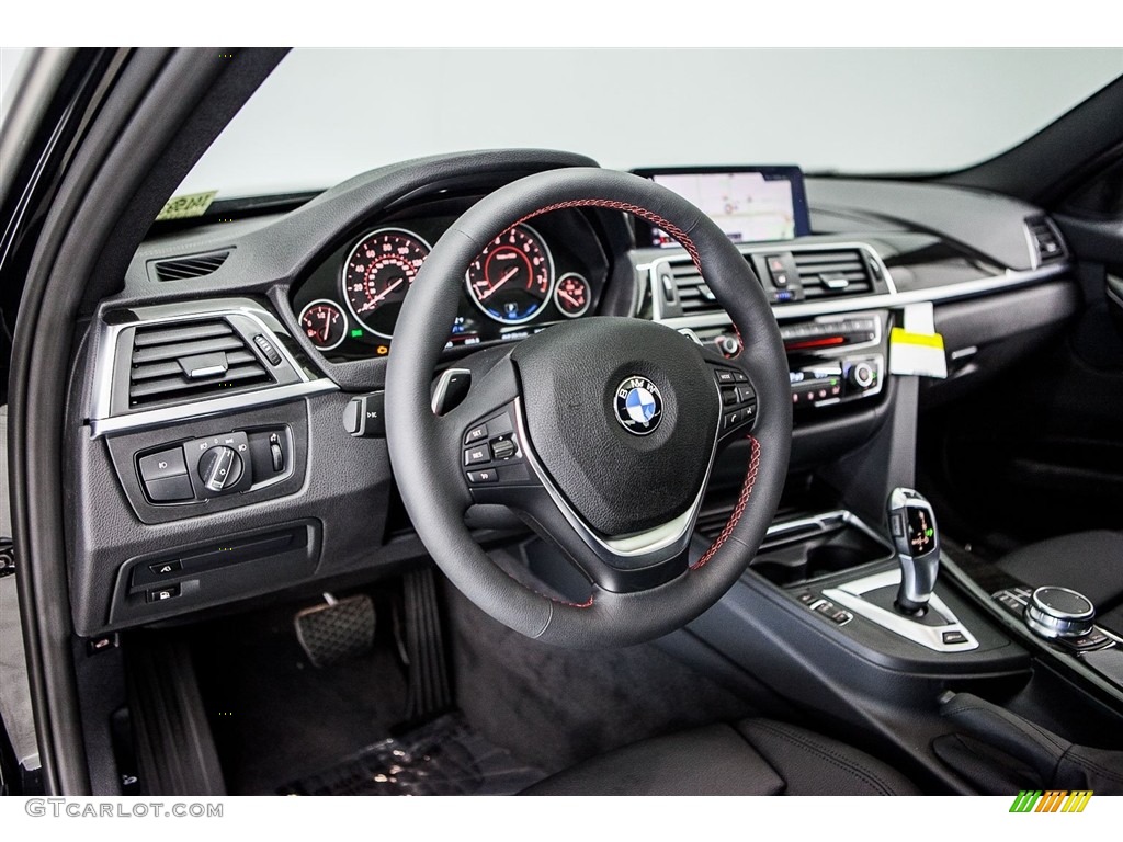 2018 3 Series 330e iPerformance Sedan - Black Sapphire Metallic / Black photo #5