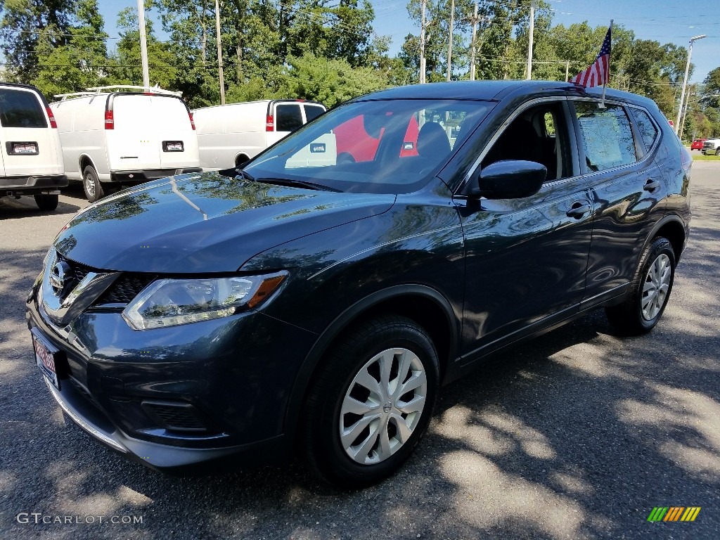 2016 Rogue S AWD - Arctic Blue Metallic / Charcoal photo #4