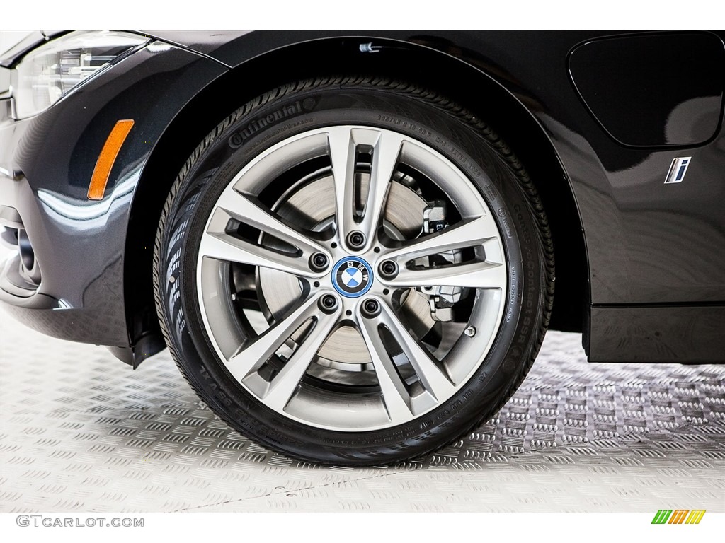 2018 3 Series 330e iPerformance Sedan - Black Sapphire Metallic / Black photo #9