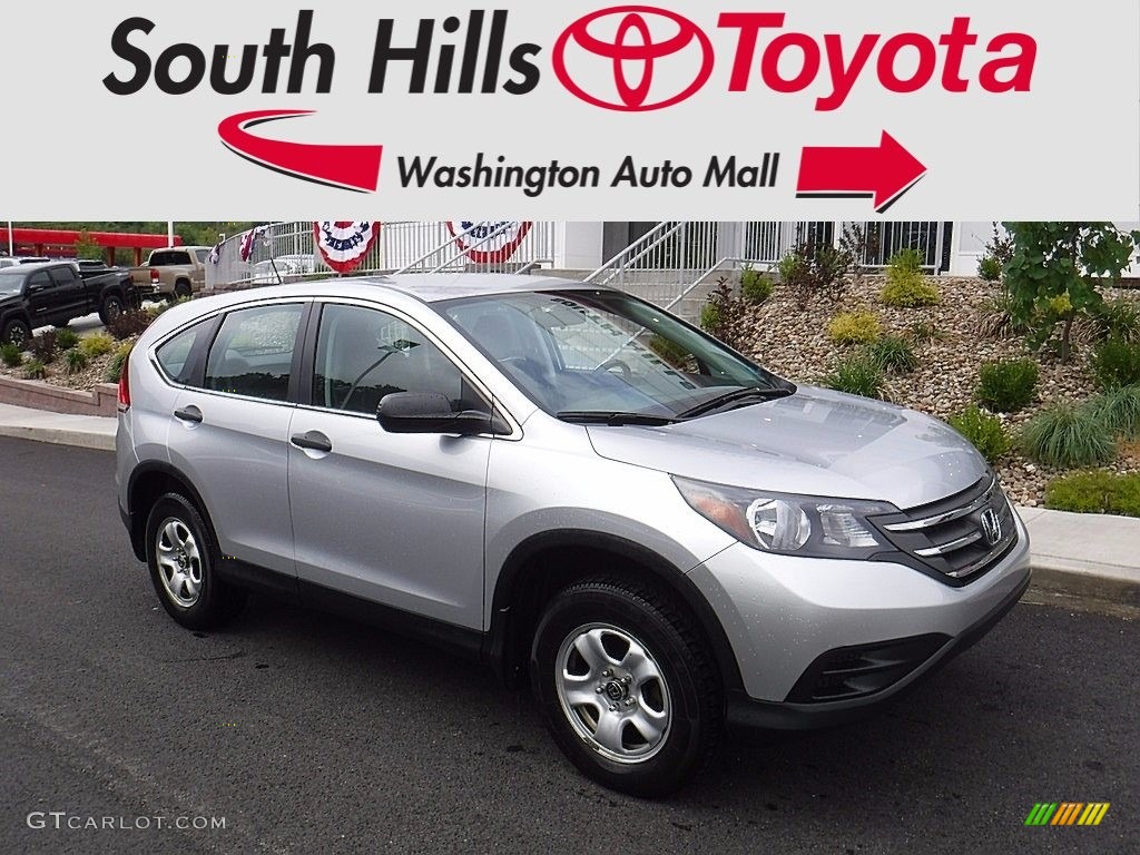 2014 CR-V LX AWD - Alabaster Silver Metallic / Gray photo #1