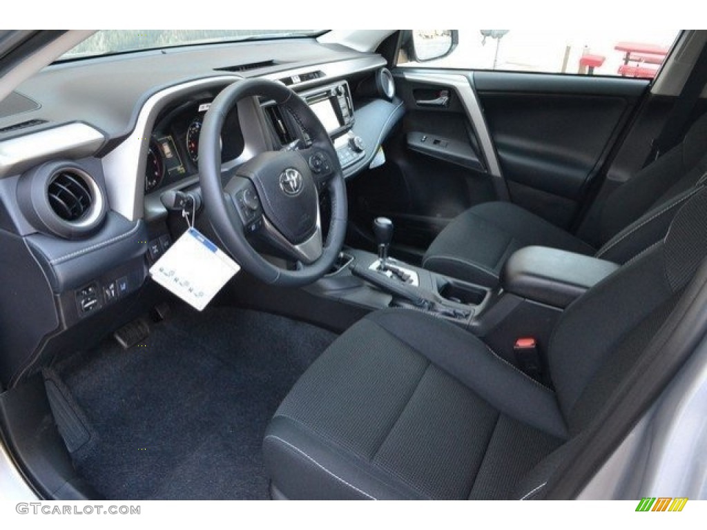 Black Interior 2017 Toyota RAV4 XLE Photo #122554320