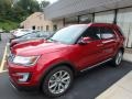 2017 Ruby Red Ford Explorer Limited 4WD  photo #1