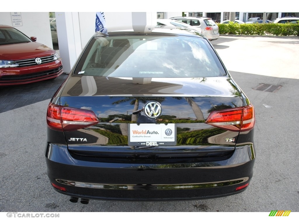 2017 Jetta S - Black / Black/Palladium Gray photo #8