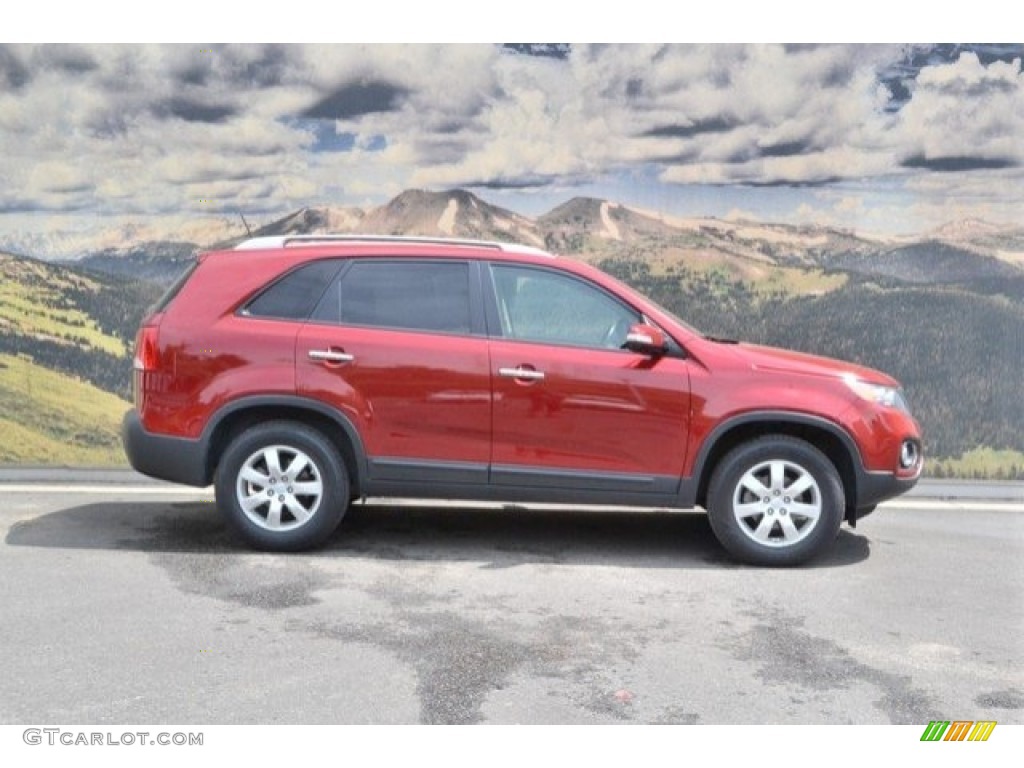 2011 Sorento LX - Spicy Red / Gray photo #2