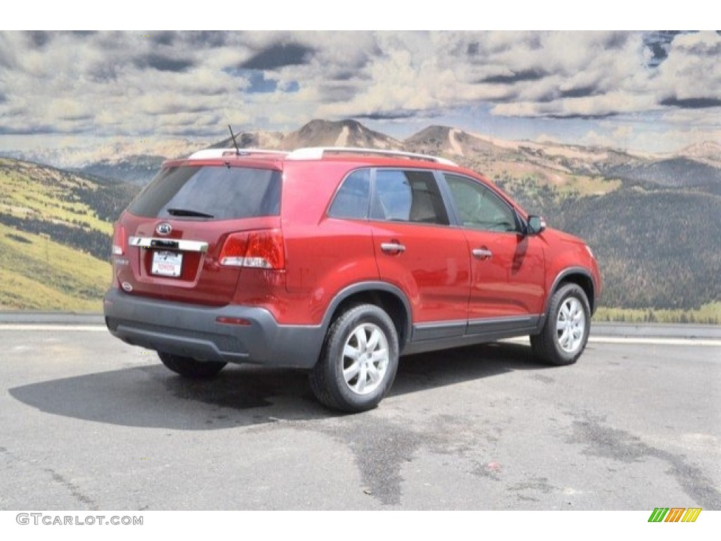 2011 Sorento LX - Spicy Red / Gray photo #3