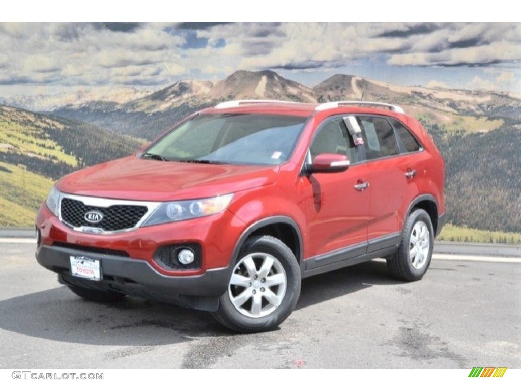 2011 Sorento LX - Spicy Red / Gray photo #5