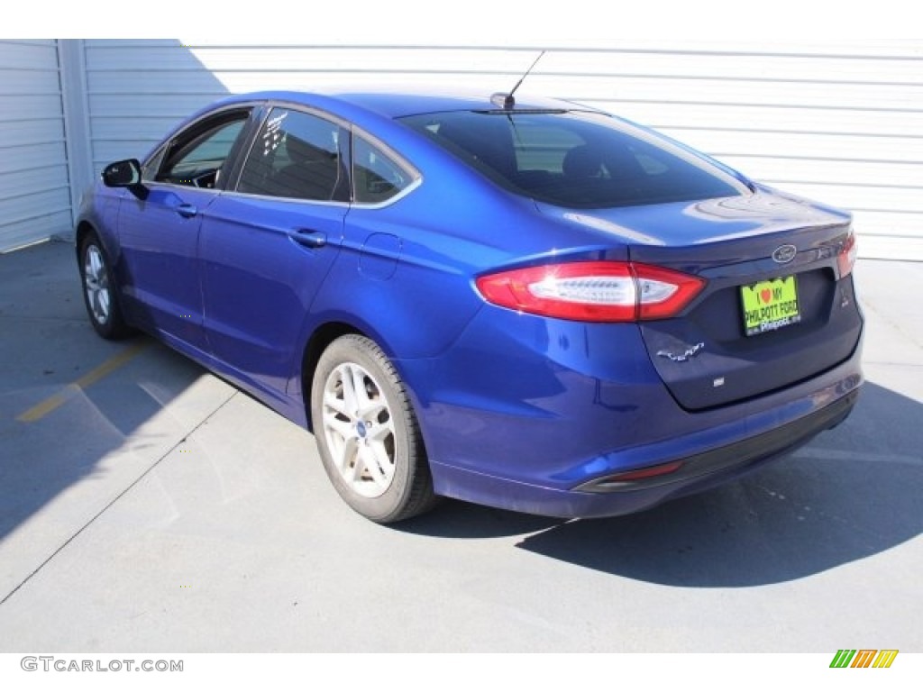 2015 Fusion SE - Deep Impact Blue Metallic / Charcoal Black photo #8