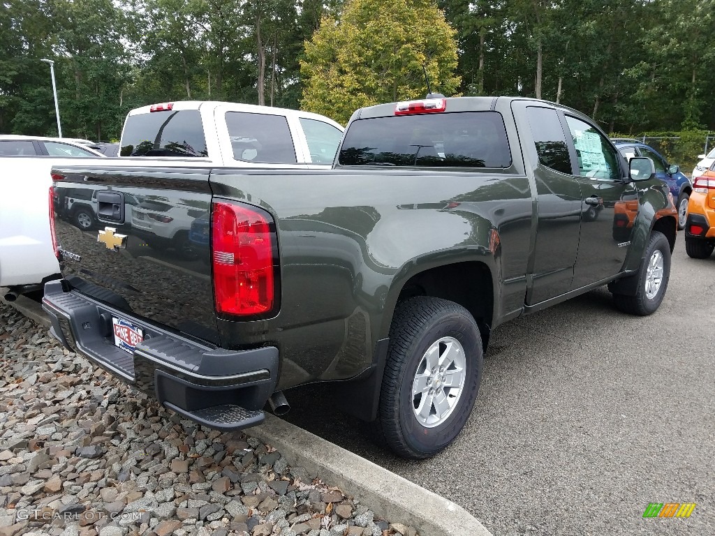 2018 Colorado WT Extended Cab - Deepwood Green Metallic / Jet Black/Dark Ash photo #4