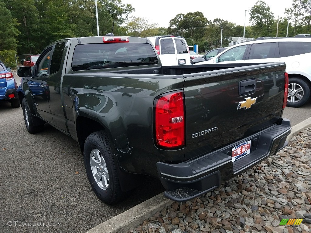 2018 Colorado WT Extended Cab - Deepwood Green Metallic / Jet Black/Dark Ash photo #5