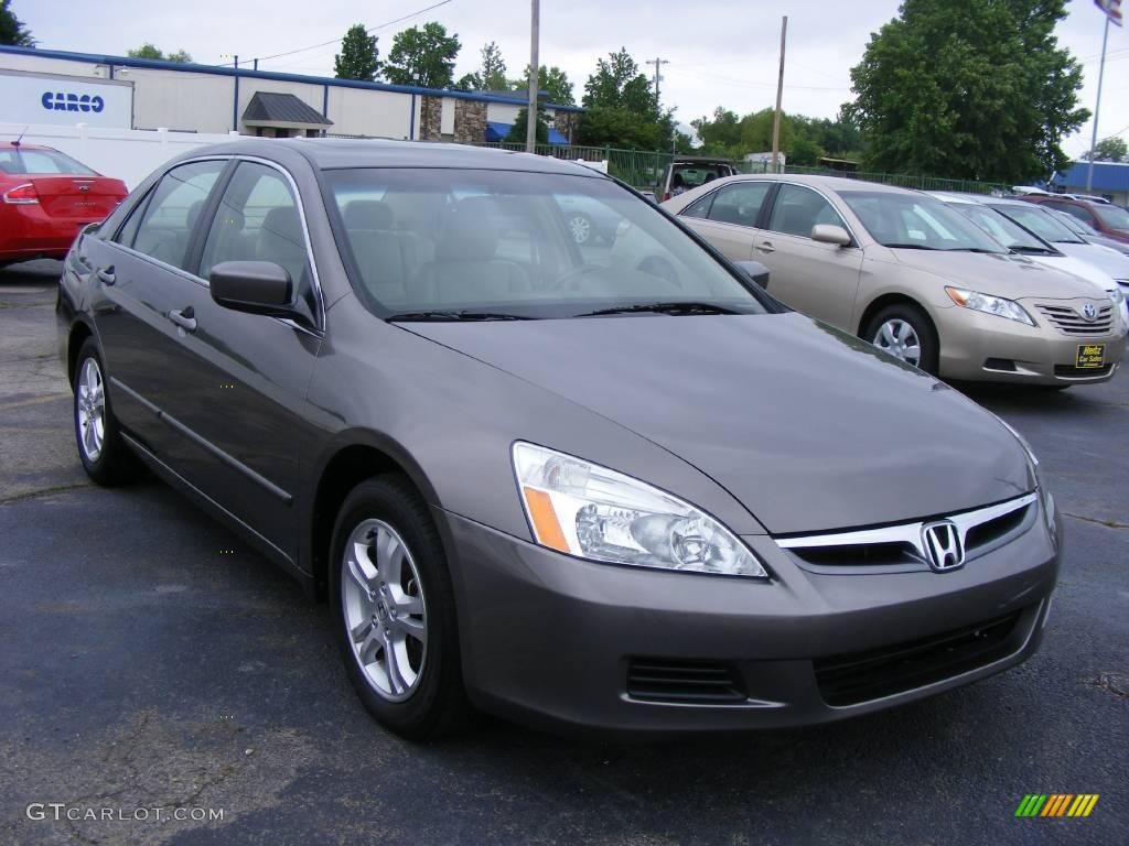 2007 Accord EX-L Sedan - Carbon Bronze Pearl / Ivory photo #4