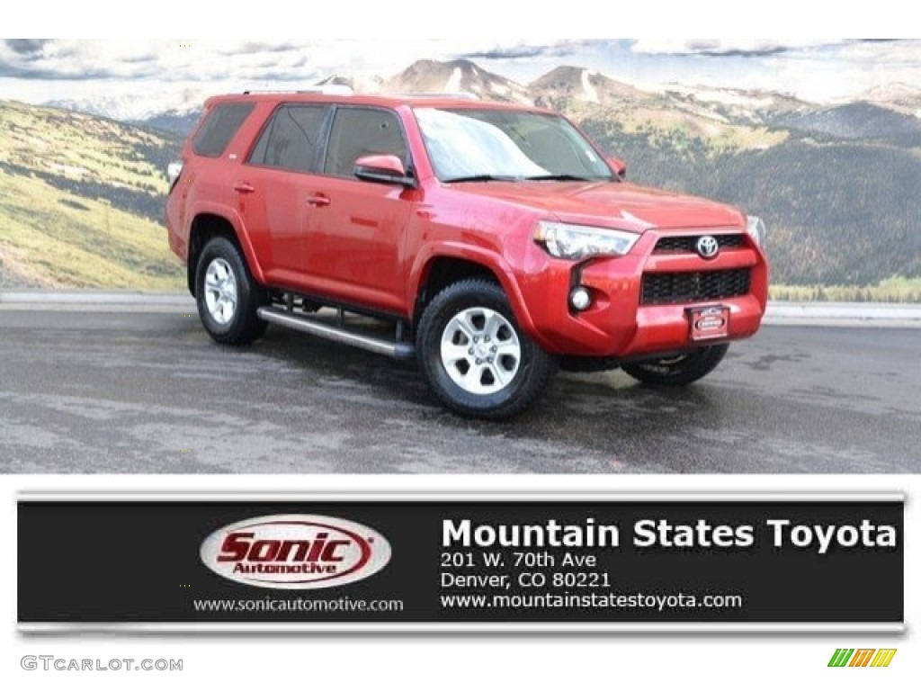 Barcelona Red Metallic Toyota 4Runner