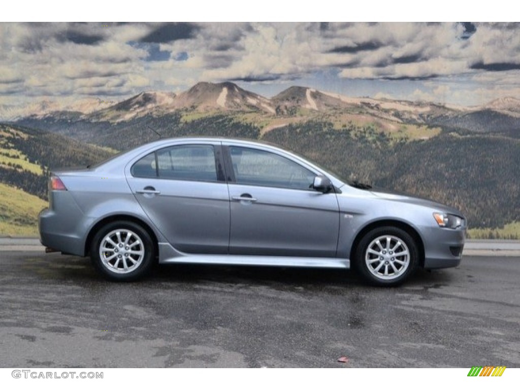 2013 Lancer ES - Mercury Gray Pearl / Black photo #2