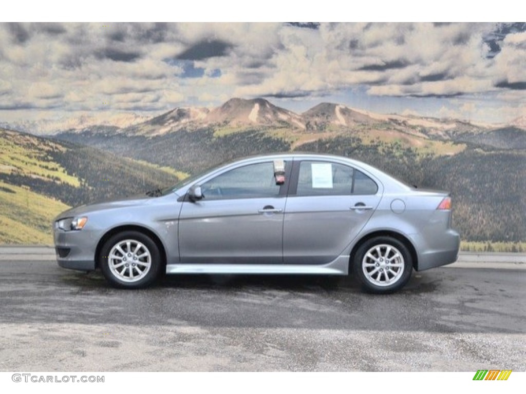 2013 Lancer ES - Mercury Gray Pearl / Black photo #6