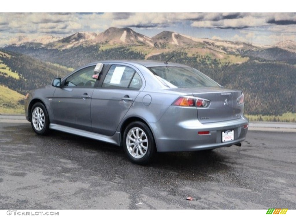 2013 Lancer ES - Mercury Gray Pearl / Black photo #8
