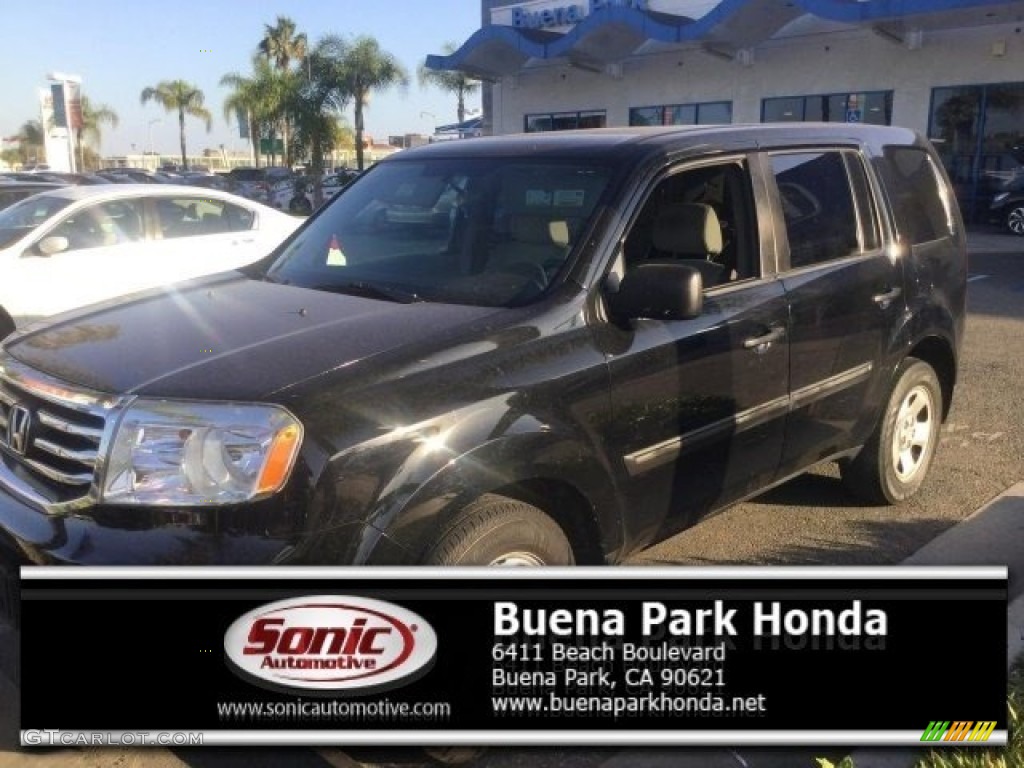 2015 Pilot LX - Crystal Black Pearl / Gray photo #1