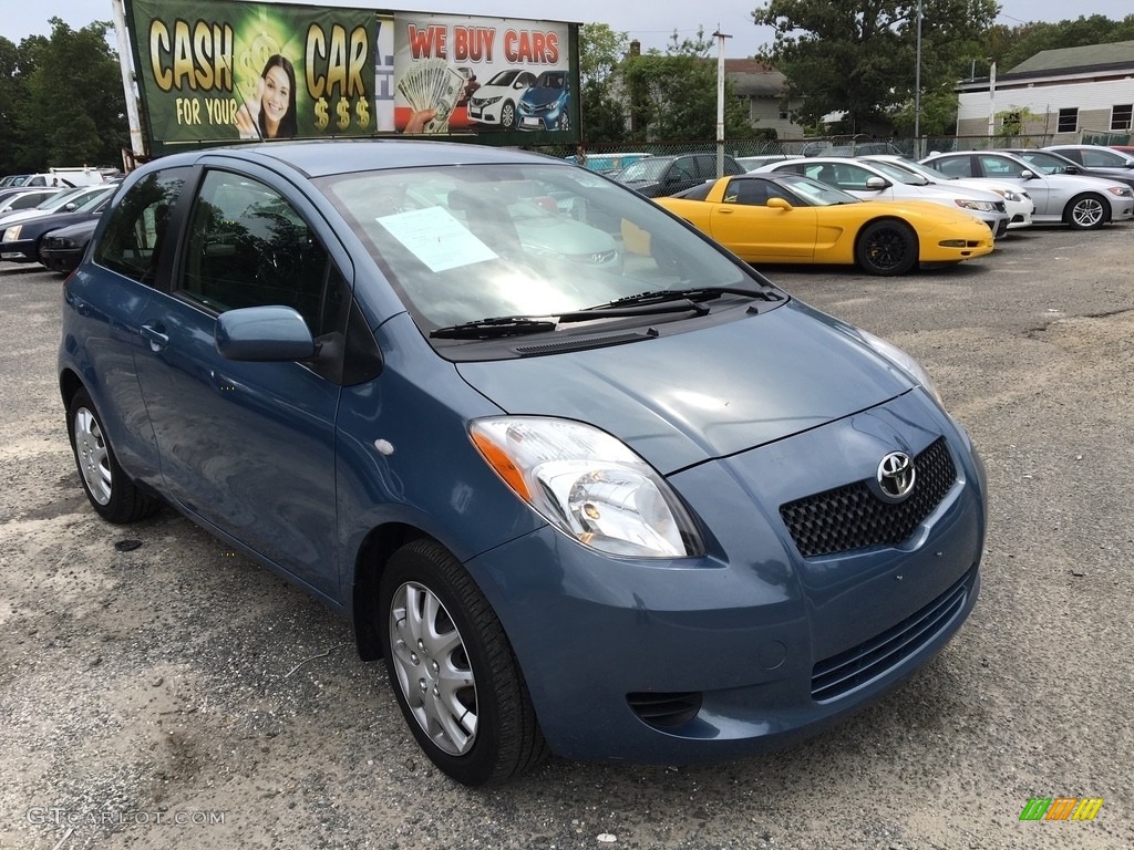 2007 Yaris 3 Door Liftback - Blazing Blue Metallic / Dark Charcoal photo #8