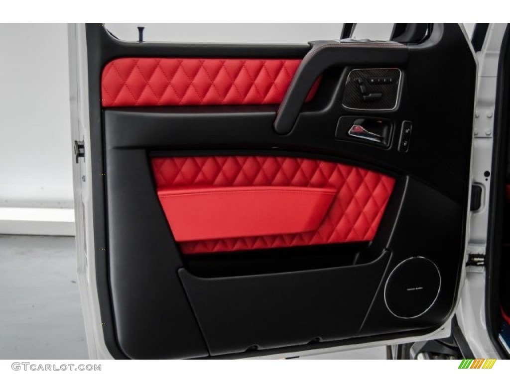 2017 Mercedes-Benz G 63 AMG designo Classic Red Door Panel Photo #122571470