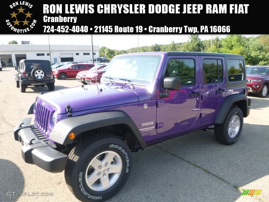 Extreme Purple Jeep Wrangler Unlimited