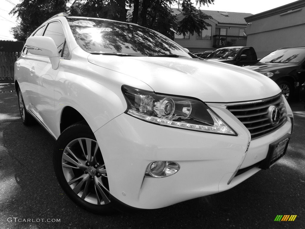 2014 RX 450h AWD - Starfire Pearl / Parchment photo #1