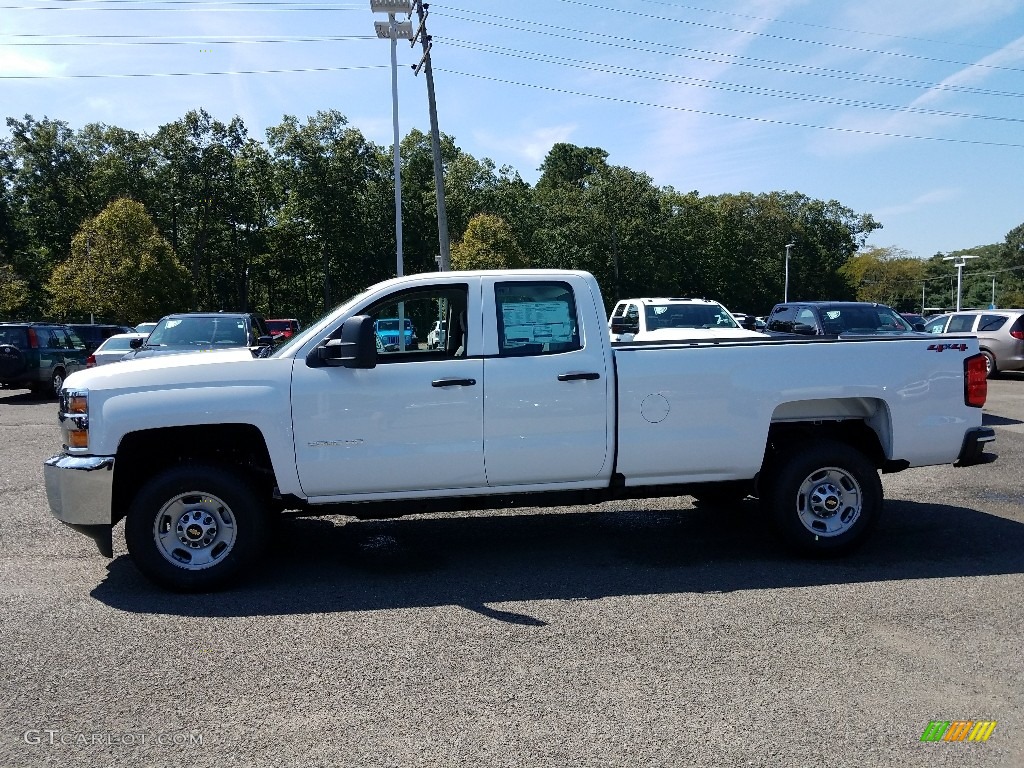 Summit White 2018 Chevrolet Silverado 2500HD Work Truck Double Cab 4x4 Exterior Photo #122581182