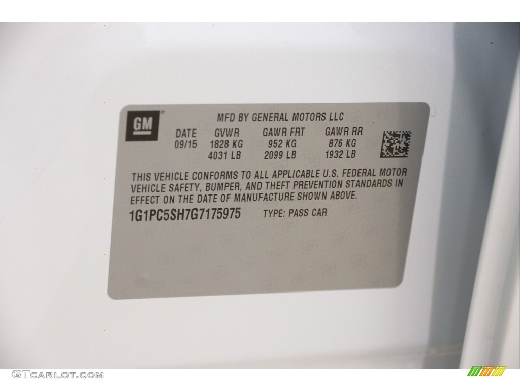 2016 Cruze Limited LS - Summit White / Jet Black/Medium Titanium photo #16