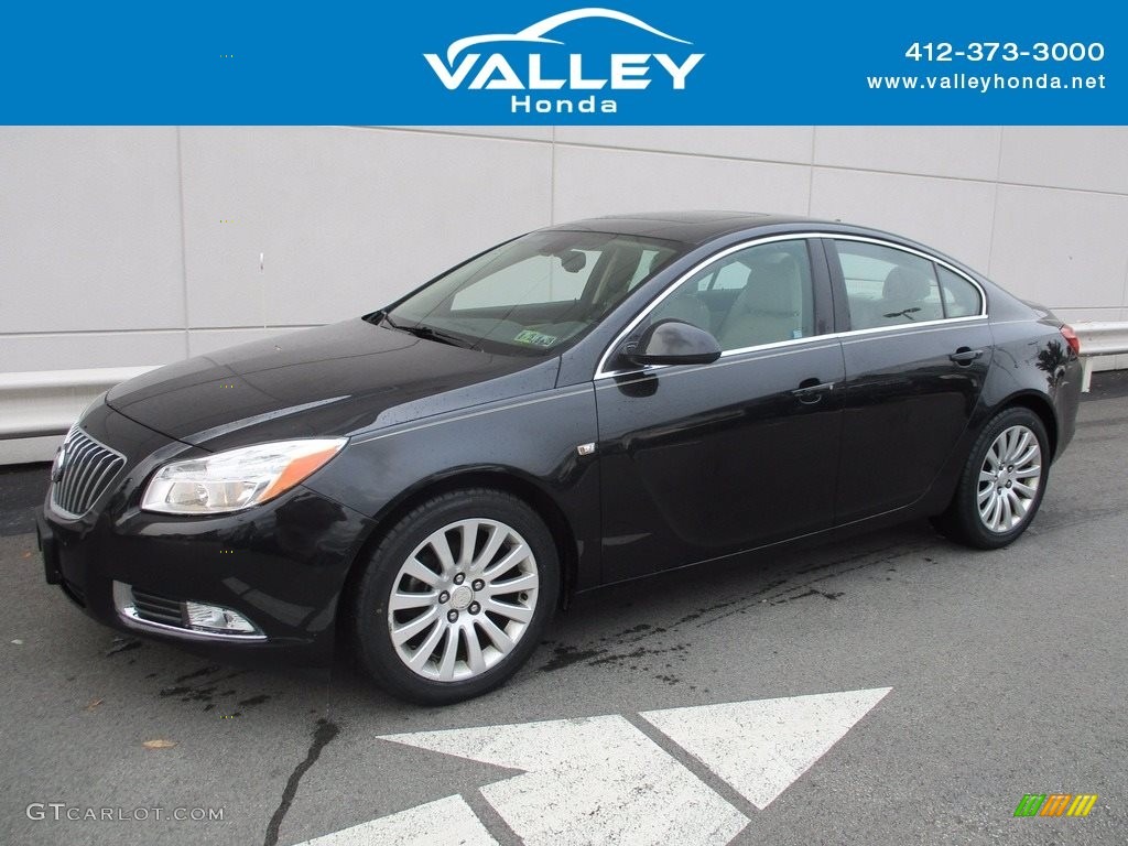 2011 Regal CXL - Carbon Black Metallic / Cashmere photo #1