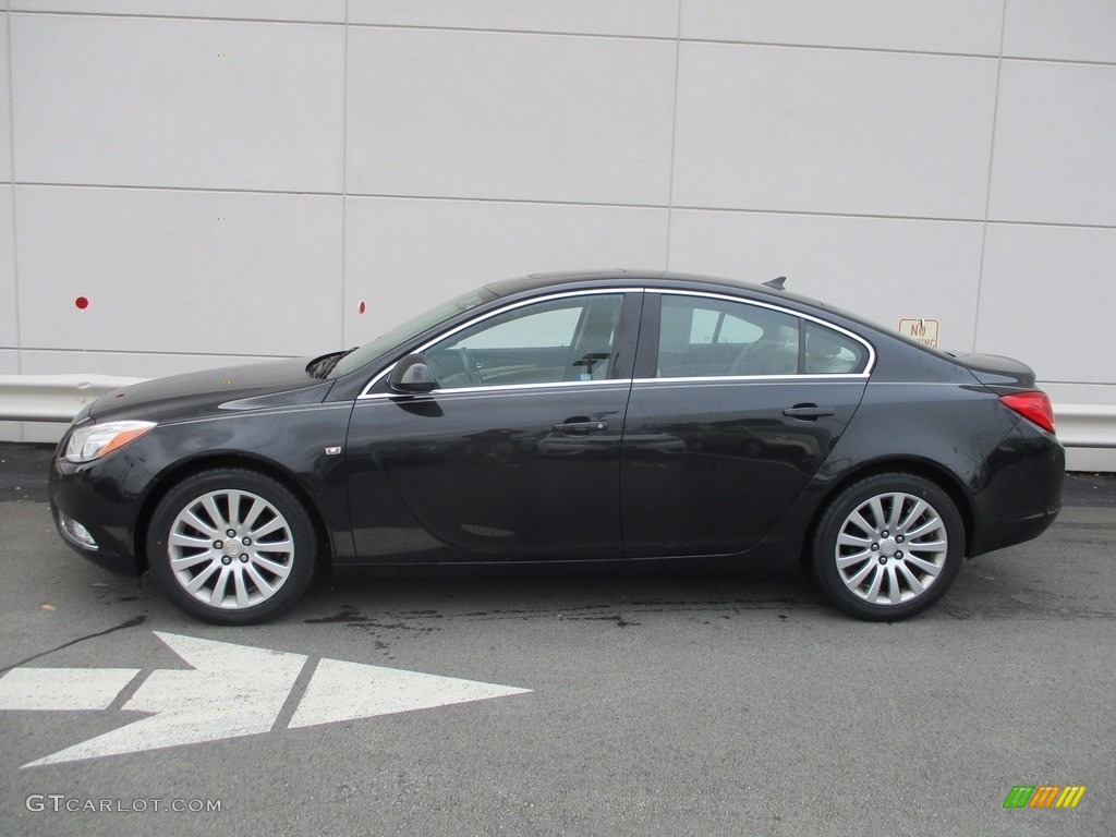 2011 Regal CXL - Carbon Black Metallic / Cashmere photo #2