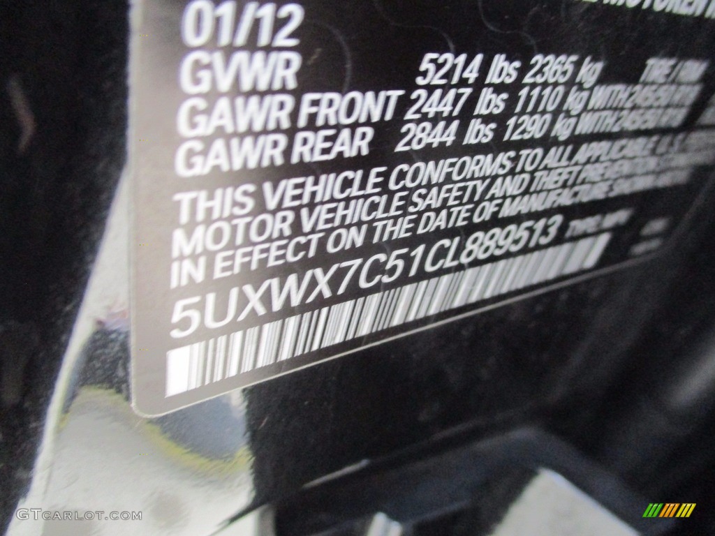 2012 X3 xDrive 35i - Black Sapphire Metallic / Mojave photo #19