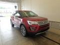 2017 Ruby Red Ford Explorer Platinum 4WD  photo #1