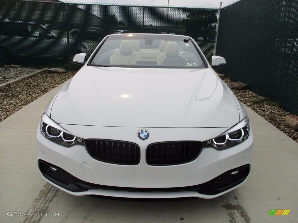 2018 4 Series 430i xDrive Convertible - Alpine White / Venetian Beige/Black photo #7