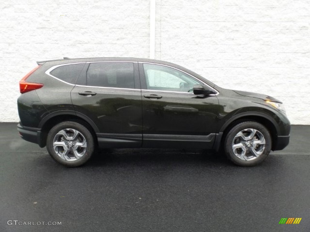 2017 CR-V EX-L AWD - Dark Olive Metallic / Black photo #2