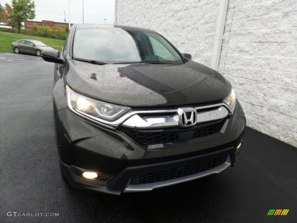 2017 CR-V EX-L AWD - Dark Olive Metallic / Black photo #4