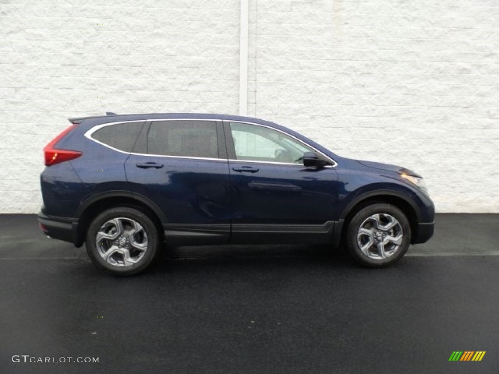 2017 CR-V EX-L AWD - Obsidian Blue Pearl / Gray photo #2