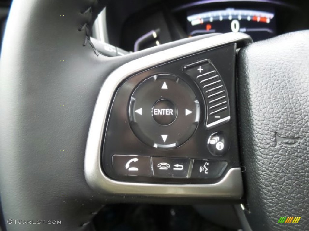 2017 CR-V EX-L AWD - Obsidian Blue Pearl / Gray photo #20