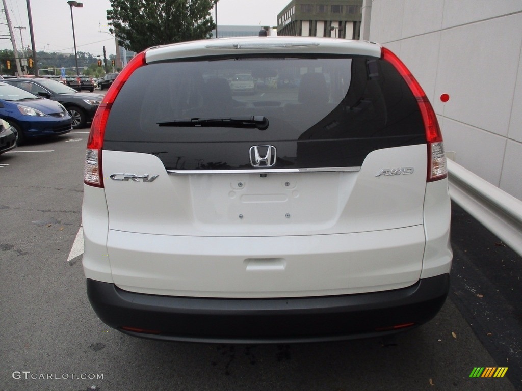 2014 CR-V EX AWD - White Diamond Pearl / Beige photo #4