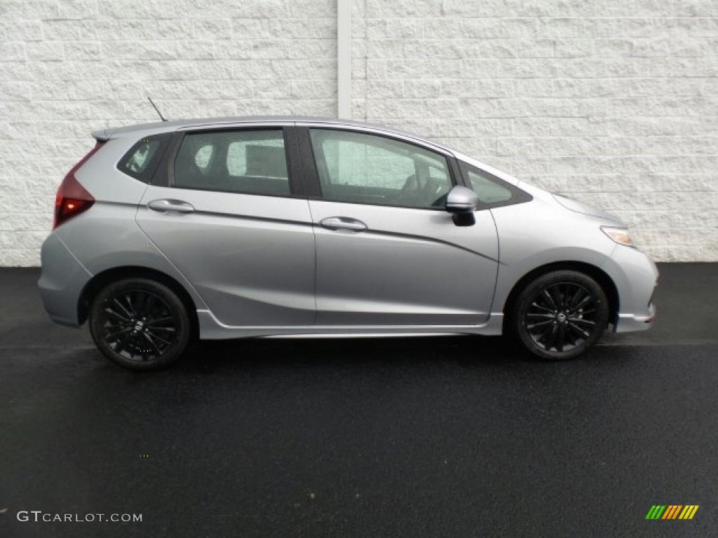 Lunar Silver Metallic 2018 Honda Fit Sport Exterior Photo #122593309