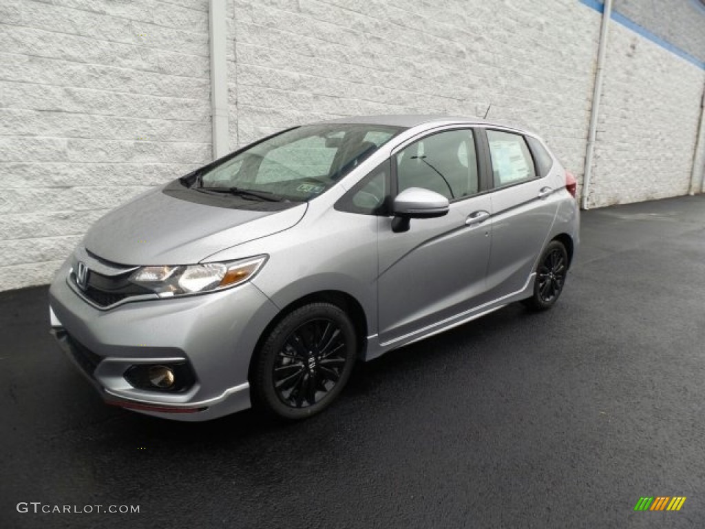 Lunar Silver Metallic 2018 Honda Fit Sport Exterior Photo #122593354