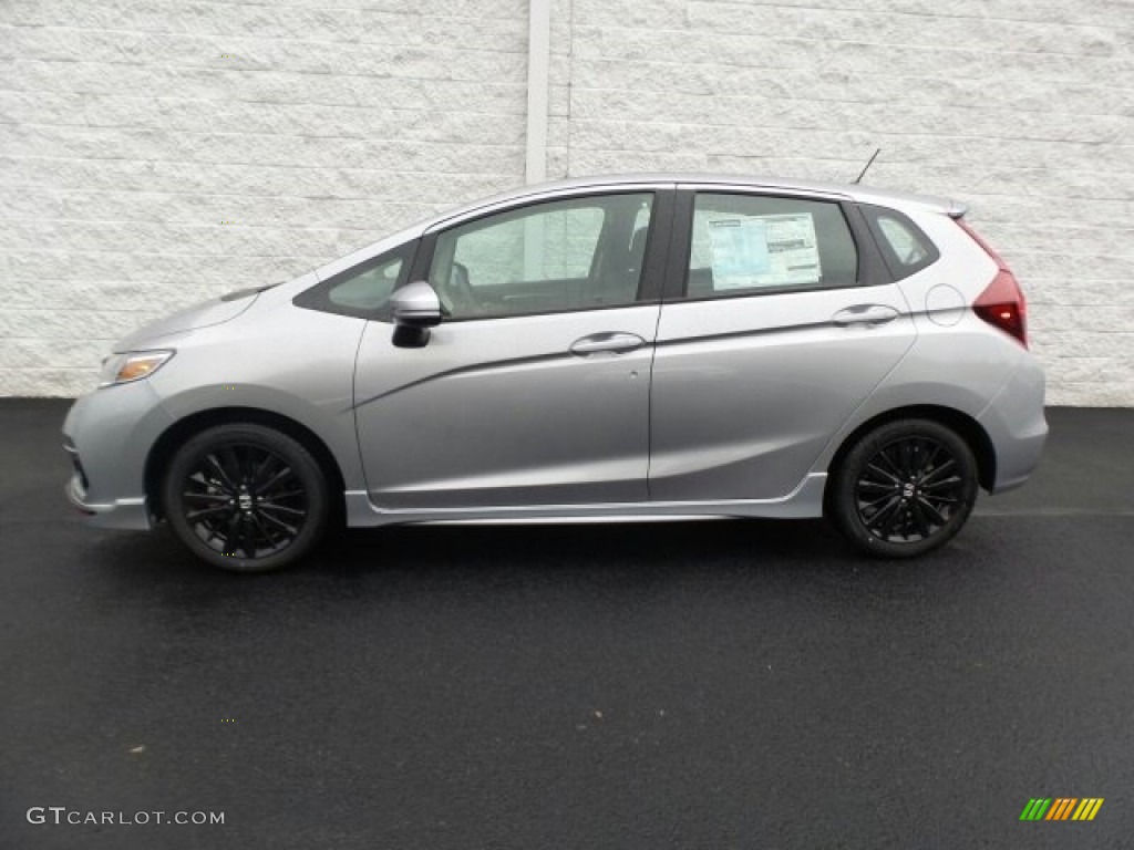 Lunar Silver Metallic 2018 Honda Fit Sport Exterior Photo #122593363